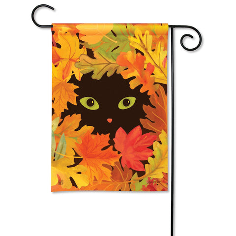 Peekaboo Cat Flag - 12.5 x 18 in