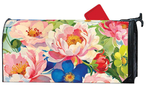 Peony Bouquet MailWraps® Mailbox Cover