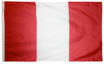 Peru Flag (Cilivian) - Nylon with Grommets - 3 x 5 ft