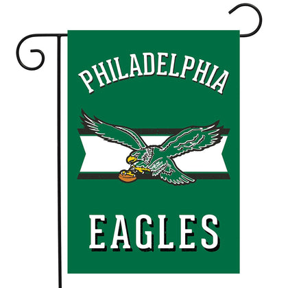 Eagles Classic II Design- 12.5 x 18in Garden Flag - double-sided