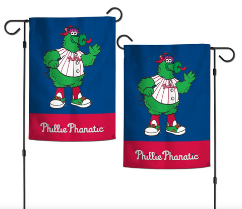Phillies Phanatic - 12.5 x 18 in Garden Flag - applique - double-sided
