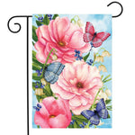 Pink Peonies Flag - 12.5 x 18 in