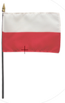 Poland Stick Flag (bases sold separately)