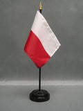 Poland with Eagle Stick Flag