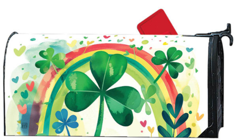 Rainbow Clover MailWraps® Mailbox Cover