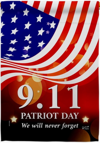 Remember 9/11 Flag - double-sided - 28 x 40 in
