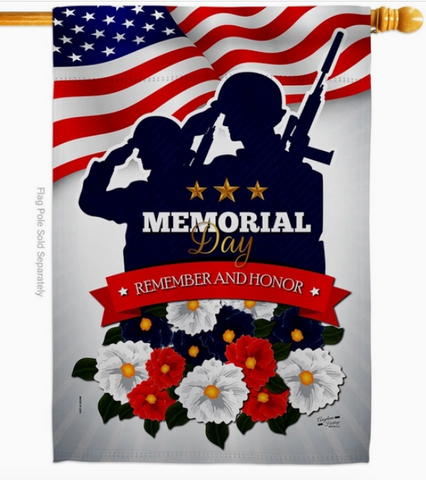 Remembrance of Fallen Flag - 28 X 40" double -sided