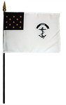 Rhode Island Regiment Stick Flag - 4 x 6 in (bases sold separately)