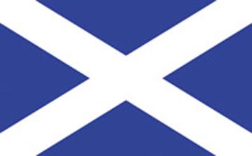 Scotland with Cross Flag
