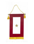 Service Star Flag - 1 Gold Star - Nylon - 8 x 15 in with hanger bar