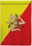 Sicily Flag - double-sided - 13 x 18.5 in