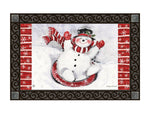 Sledding Snowman MatMate® - 18 x 30 in