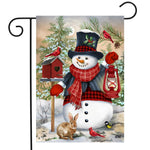 Snowman and Friends Flag - 12.5 x 18 in