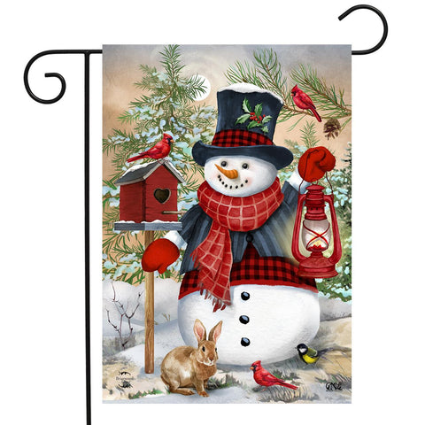 Snowman and Friends Flag - 12.5 x 18 in