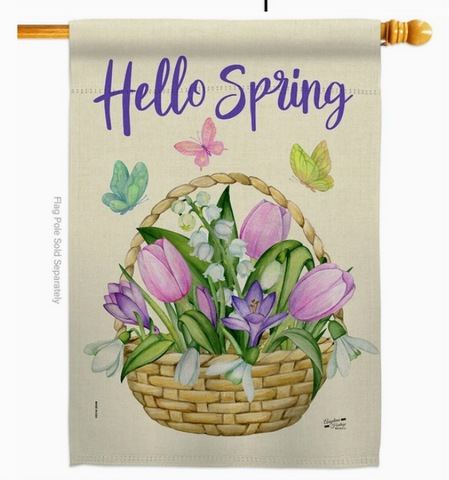 Spring Flag - double-sided - 28 x 40 in