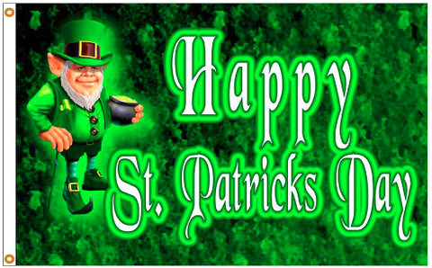 St Pat's Leprechaun - Nylon - 3x5 ft