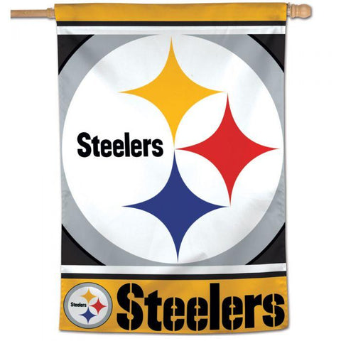 Steelers - 28 x 40 in Vertical Banner Flag