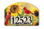 Sunflower Cardinal YardDesign® - 14 x 10 in