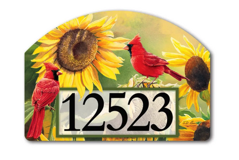Sunflower Cardinal YardDesign® - 14 x 10 in