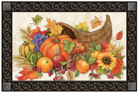 Thanksgiving Cornucopia MatMate® - 18 x 30 in