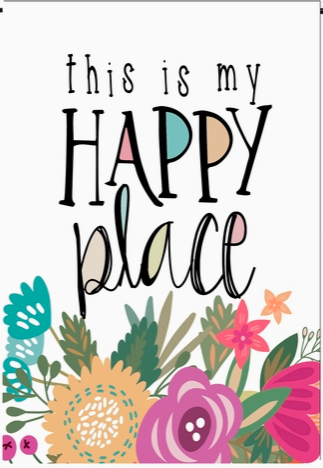 This is my Happy Place Flag - double--sided - 12 x 18 in