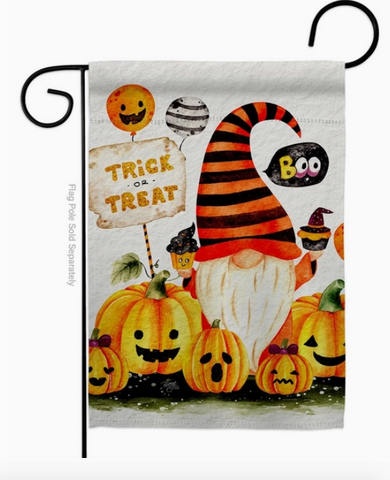 Boo Gnome Flag - double-sided - 13 x 18.5 in