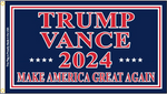 Trump Vance 2024 Make America Great Again - Polycotton 3x5 ft