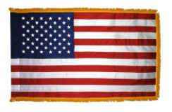 United States Indoor Fringed Flag only - 2 x 3 ft