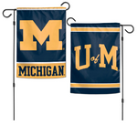 Univ of Michigan Wolverines - 12x18in double-sided garden flag