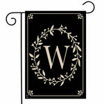 Classic Monogram (W) Flag - 12.5 x 18 in