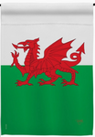 Wales Flag  - double-sided - 13 x 18.5 in