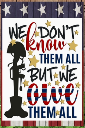We Don't Know Them All Flag - double-sided - 12 x 18 in