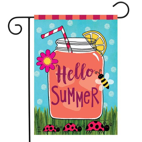 Welcome Summer Lemonade Flag - 12.5 x 18 in