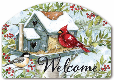 Winter Birdhouse YardDesign® - 14 x 10 in