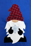 Winter Gnome Flag on Khaki - 12 x 18 in