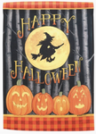 Witch Happy Halloween Flag - 13 x 18 in