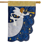 Angel Poly Flag - 28 x 40 in - appliqed - double-sided