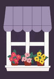 Spring Window House Flag