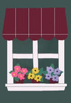 Spring Window House Flag