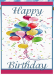 Happy Birthday Balloons Flag - 28 x 40 inch