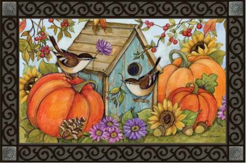 Autumn Birdhouse MatMate® - 18 x 30 in