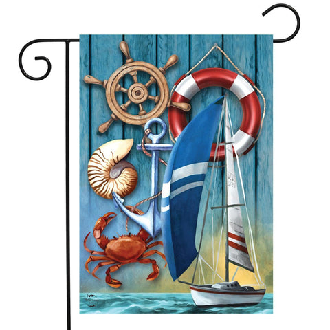 Nautical Adventure Flag - 12.5 x 18 in