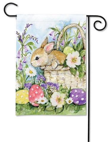 Easter Bunny Basket BreezeArt® Flag - 12.5 x 18 in