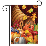 Fall Bounty Cornucopia Flag - 12.5 x 18 in