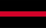 Thin Red Line Flag - nylon sewn  - 2 x 3 ft