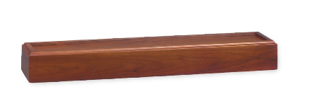 Flag Case - Urn Pedestal - Walnut finish - 27.5" x 3" x 6"