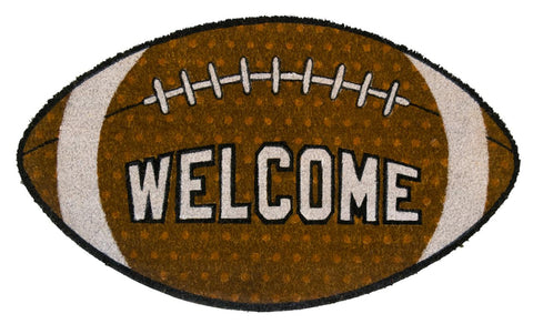 Football Coir Mat - 18 x 30 in