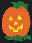 Jack O'Lantern Flag on Black- 28 x 40 in