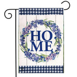 Lavender Home D/S Burlap Garden Flag -  12.5 x 18 in (double-sided)
