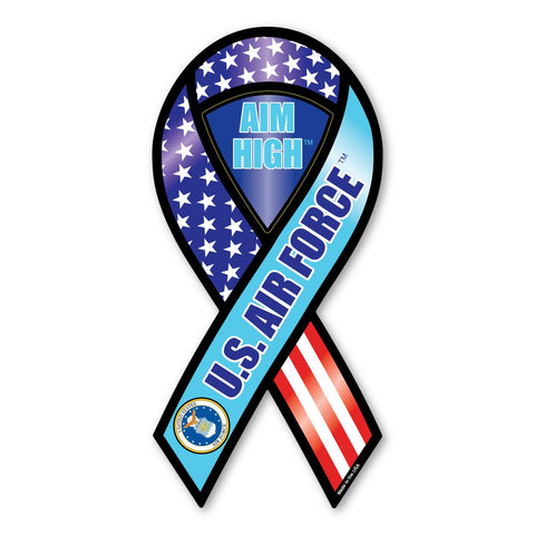 Magnet - US Air Force - ribbon (RWB)